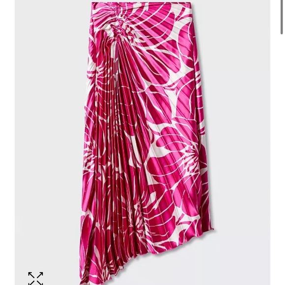 MANGO Women’s Satin Pleated Skirt - Picture 2 of 3